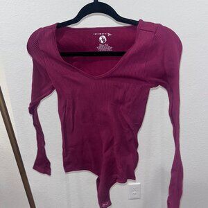 FREE PEOPLE INTIMATELY Meg Seamless Long Sleeve Bodysuit